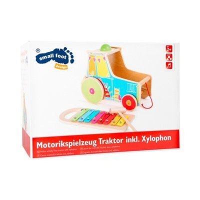 Small foot tracteur à promener avec xylophone jouet en bois  naturel/multicolore Small Foot    070600